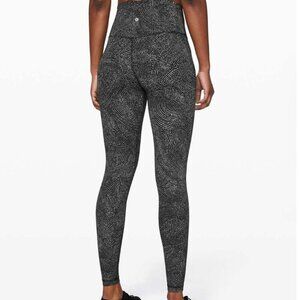 Lululemon Align Pant 28" Free Spirit Ice Grey Black